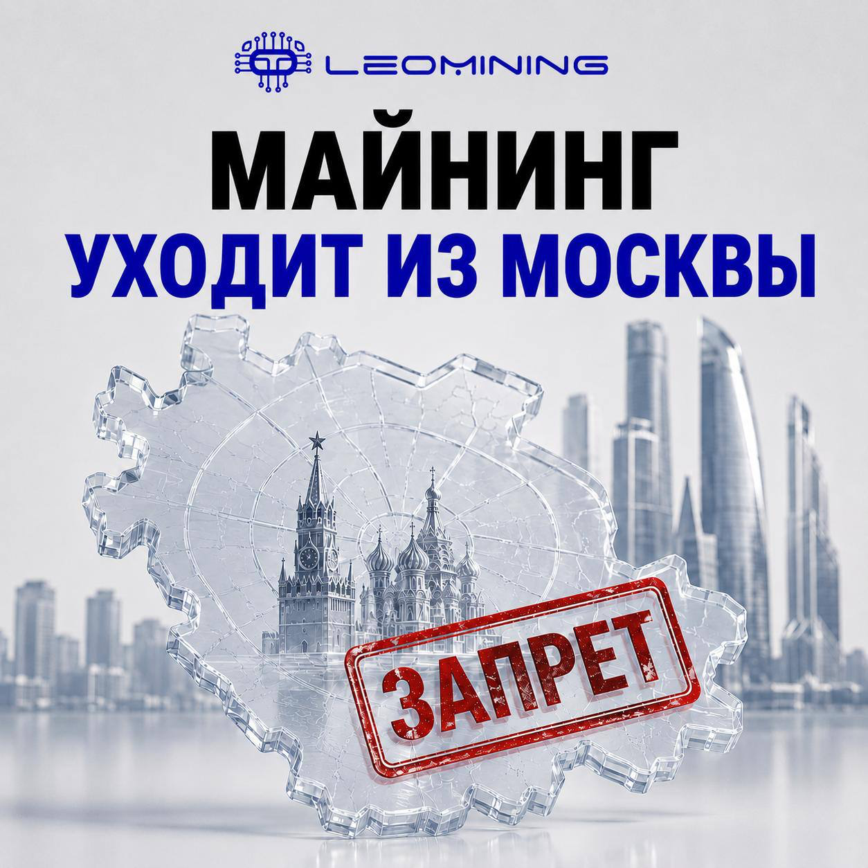 МАЙНИНГ ЗАПРЕТИЛИ В МОСКВЕ И ПОДМОСКОВЬЕ ДО 2032 ГОДА